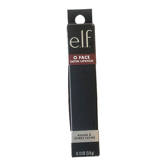 NEW e.l.f. O Face Satin LIPSTICK Long-Lasting Creamy Jojoba Infused OWN IT Red - Picture 7 of 9